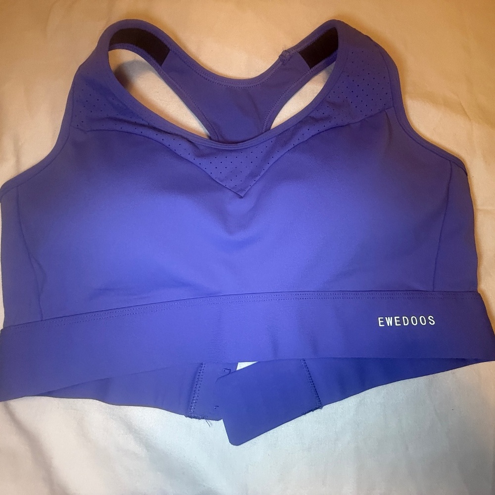 Ewedoos Sports Bras for Women High Support High Impact size L purple color